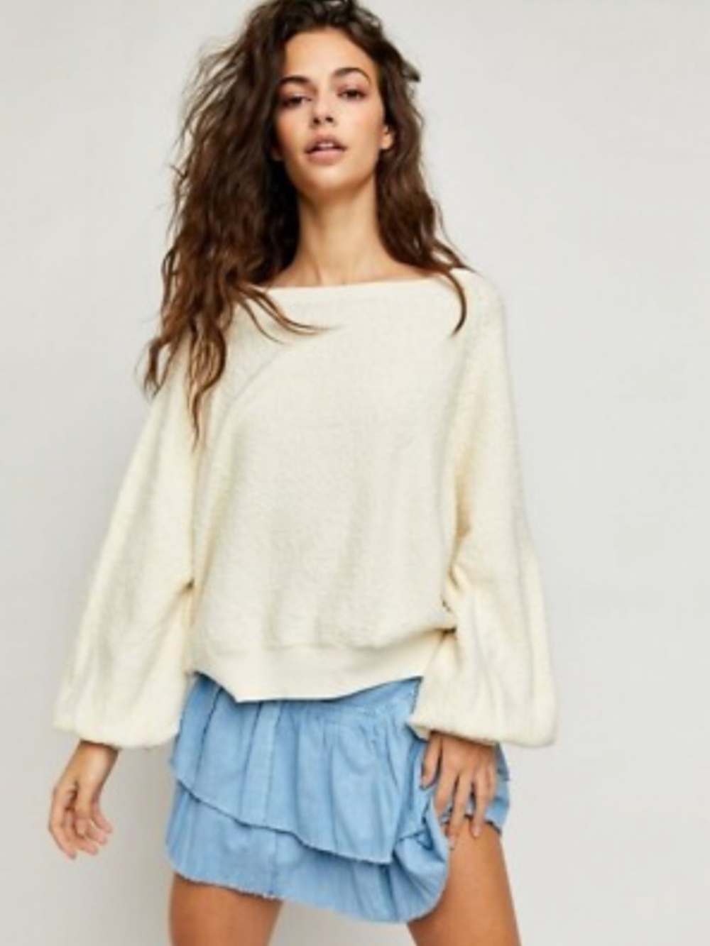 Free People Found My Friend Pullover - Cream